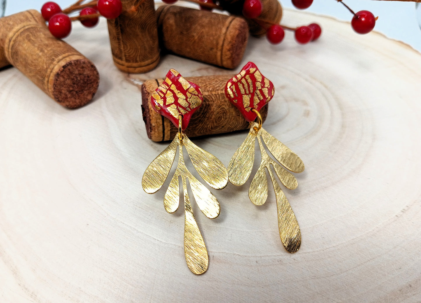 Gold Leaf Dangle