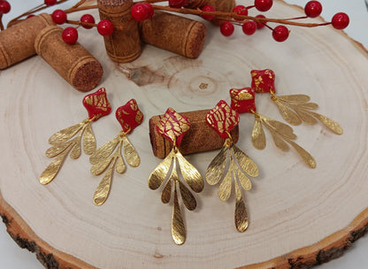 Gold Leaf Dangle