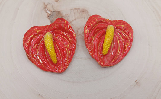 Anthurium Lily (Red/Gold)